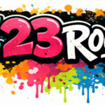 SE23 Rocks logo in the style of a splashed graffiti